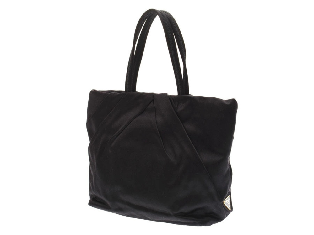 Prada satin handbag Rose embellished Raso body rose black Black Tote Pink Black